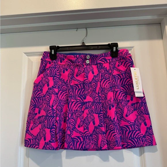 Lilly Pulitzer Dize 8 Kimika Pink Zebra Print Skort New with tags - Picture 1 of 2